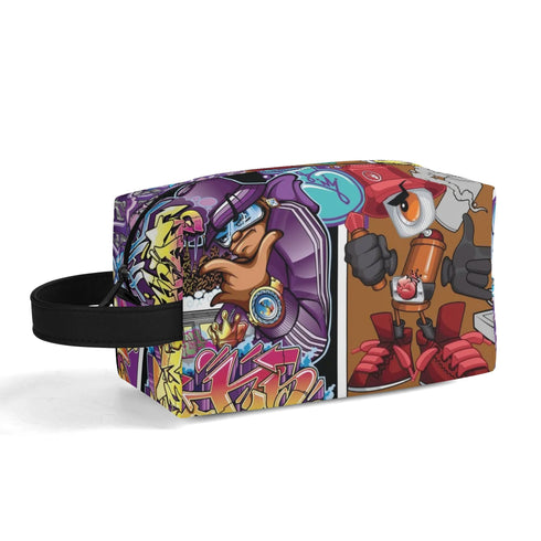 Travel Bag Toiletry Bag Makeup Bag feat Comic Stykonz 1 | Hip - Hop Streetwear Bag - Stykonz Graffiti Streetwear