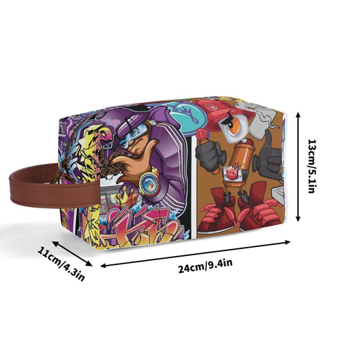 Travel Bag Toiletry Bag Makeup Bag feat Comic Stykonz 1 | Hip - Hop Streetwear Bag - Stykonz Graffiti Streetwear