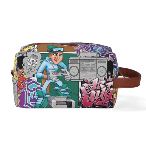 Travel Bag Toiletry Bag Makeup Bag feat Comic Stykonz 1 | Hip - Hop Streetwear Bag - Stykonz Graffiti Streetwear