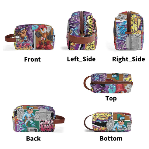 Travel Bag Toiletry Bag Makeup Bag feat Comic Stykonz 1 | Hip - Hop Streetwear Bag - Stykonz Graffiti Streetwear