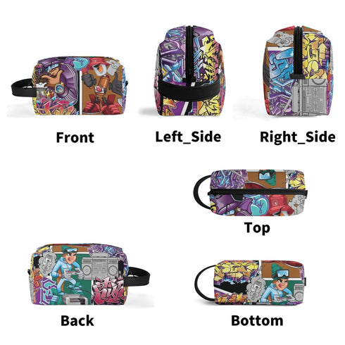 Travel Bag Toiletry Bag Makeup Bag feat Comic Stykonz 1 | Hip - Hop Streetwear Bag - Stykonz Graffiti Streetwear