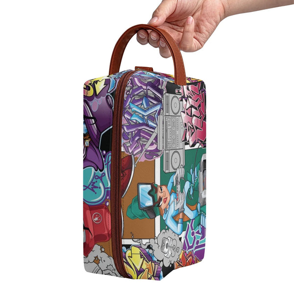 Travel Bag Toiletry Bag Makeup Bag feat Comic Stykonz 1 | Hip - Hop Streetwear Bag - Stykonz Graffiti Streetwear