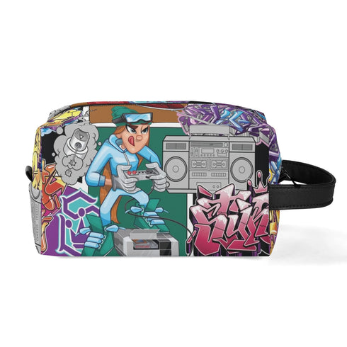 Travel Bag Toiletry Bag Makeup Bag feat Comic Stykonz 1 | Hip - Hop Streetwear Bag - Stykonz Graffiti Streetwear