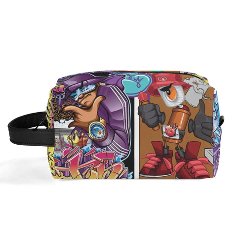 Travel Bag Toiletry Bag Makeup Bag feat Comic Stykonz 1 | Hip - Hop Streetwear Bag - Stykonz Graffiti Streetwear