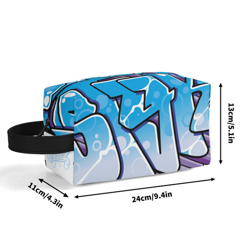 Travel Bag Toiletry Bag Makeup Bag feat Ice - Block Blockbuster | Hip - Hop Streetwear Bag - Stykonz Graffiti Streetwear