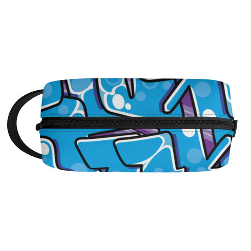Travel Bag Toiletry Bag Makeup Bag feat Ice - Block Blockbuster | Hip - Hop Streetwear Bag - Stykonz Graffiti Streetwear