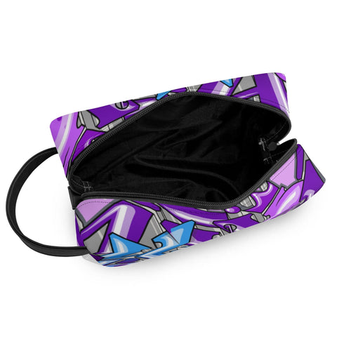 Travel Bag Toiletry Bag Makeup Bag feat Purple Wildstyle | Hip - Hop Streetwear Bag - Stykonz Graffiti Streetwear