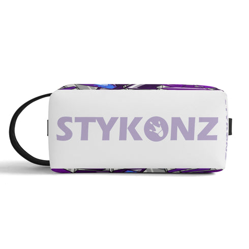 Travel Bag Toiletry Bag Makeup Bag feat Purple Wildstyle | Hip - Hop Streetwear Bag - Stykonz Graffiti Streetwear