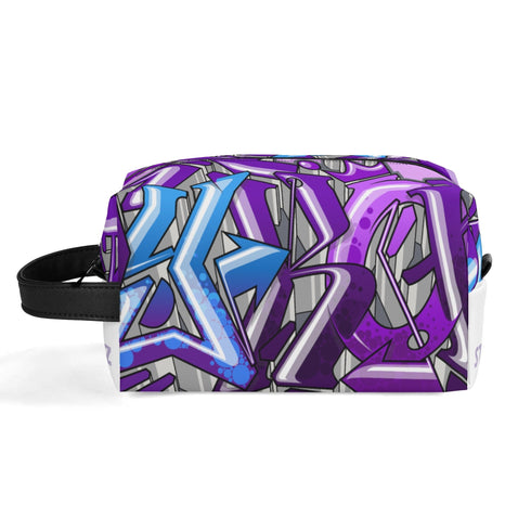 Travel Bag Toiletry Bag Makeup Bag feat Purple Wildstyle | Hip - Hop Streetwear Bag - Stykonz Graffiti Streetwear