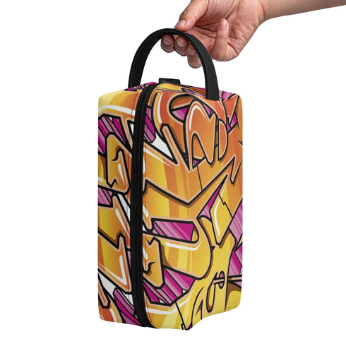 Travel Bag Toiletry Bag Makeup Bag feat Sundown | Hip - Hop Streetwear Bag - Stykonz Graffiti Streetwear