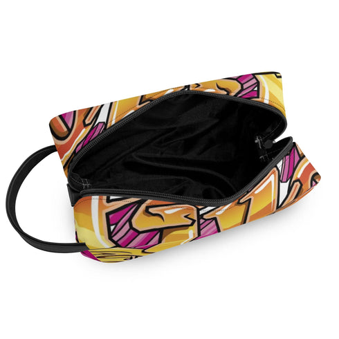Travel Bag Toiletry Bag Makeup Bag feat Sundown | Hip - Hop Streetwear Bag - Stykonz Graffiti Streetwear