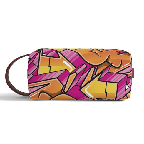 Travel Bag Toiletry Bag Makeup Bag feat Sundown | Hip - Hop Streetwear Bag - Stykonz Graffiti Streetwear