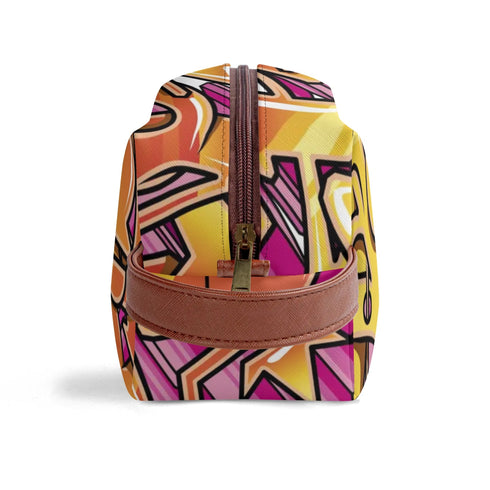 Travel Bag Toiletry Bag Makeup Bag feat Sundown | Hip - Hop Streetwear Bag - Stykonz Graffiti Streetwear