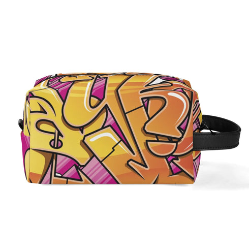 Travel Bag Toiletry Bag Makeup Bag feat Sundown | Hip - Hop Streetwear Bag - Stykonz Graffiti Streetwear