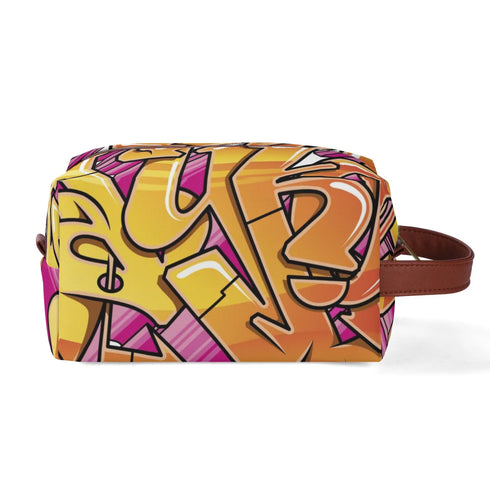 Travel Bag Toiletry Bag Makeup Bag feat Sundown | Hip - Hop Streetwear Bag - Stykonz Graffiti Streetwear