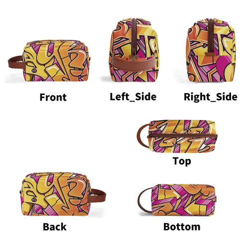 Travel Bag Toiletry Bag Makeup Bag feat Sundown | Hip - Hop Streetwear Bag - Stykonz Graffiti Streetwear