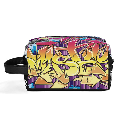 Travel Bag Toiletry Bag Makeup Bag feat The Train Master | Hip - Hop Streetwear Bag - Stykonz Graffiti Streetwear