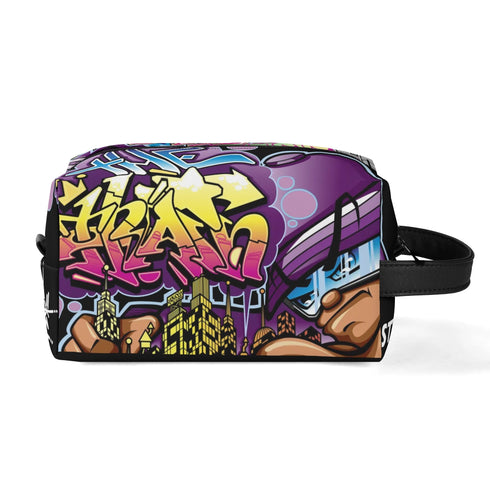 Travel Bag Toiletry Bag Makeup Bag feat The Train Master | Hip - Hop Streetwear Bag - Stykonz Graffiti Streetwear
