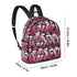 Trendy Midi PU Leather Backpack Black Cherry Graffiti - Stykonz Graffiti Streetwear