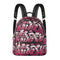 Trendy Midi PU Leather Backpack Black Cherry Graffiti - Stykonz Graffiti Streetwear