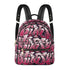 Trendy Midi PU Leather Backpack Black Cherry Graffiti - Stykonz Graffiti Streetwear