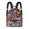 Trendy Midi PU Leather Backpack feat Comic Stykonz 1 Graffiti - Stykonz Graffiti Streetwear