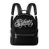 Trendy Midi PU Leather Backpack feat Scriptkonz Stykonz Graffiti BW - Stykonz Graffiti Streetwear
