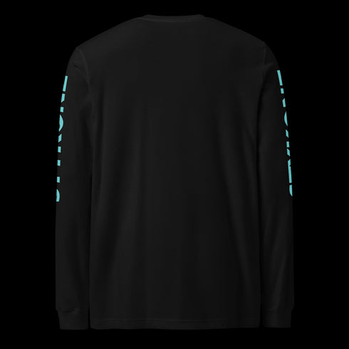 Men's Graffiti Long Sleeve Tee Turquoise Scriptkonz | Hip-Hop Streetwear Tee