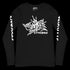 Men's Graffiti Long Sleeve Tee White Stykonz Tag | Hip-Hop Streetwear Tee