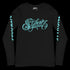 Men's Graffiti Long Sleeve Tee Turquoise Scriptkonz | Hip-Hop Streetwear Tee