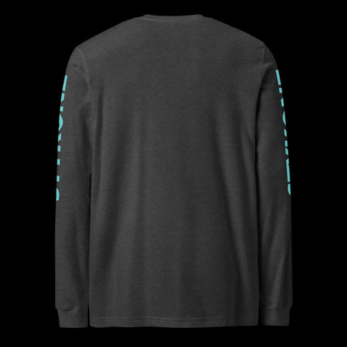 Men's Graffiti Long Sleeve Tee Turquoise Scriptkonz | Hip-Hop Streetwear Tee