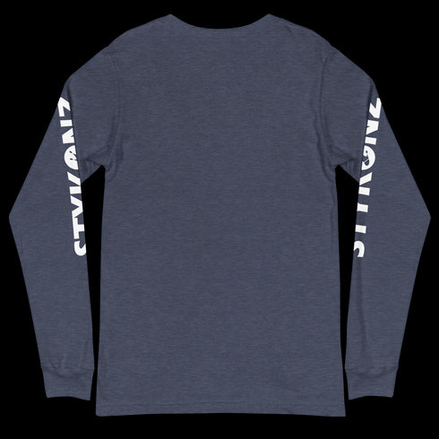 Men's Graffiti Long Sleeve Tee White Stykonz Tag | Hip-Hop Streetwear Tee