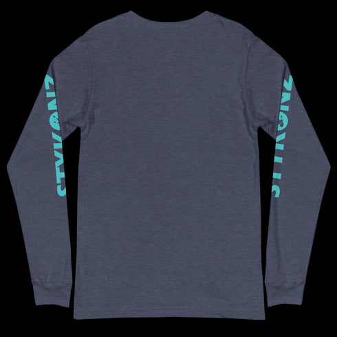 Men's Graffiti Long Sleeve Tee Turquoise Scriptkonz | Hip-Hop Streetwear Tee