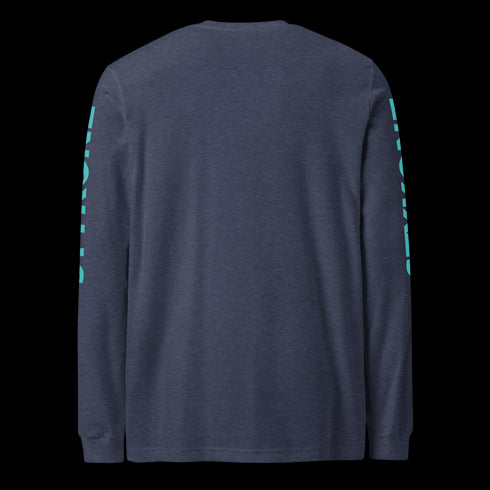 Men's Graffiti Long Sleeve Tee Turquoise Scriptkonz | Hip-Hop Streetwear Tee