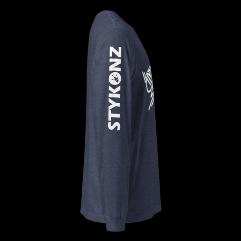 Men's Graffiti Long Sleeve Tee White Stykonz Tag | Hip-Hop Streetwear Tee