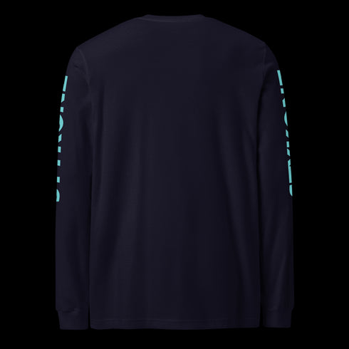 Men's Graffiti Long Sleeve Tee Turquoise Scriptkonz | Hip-Hop Streetwear Tee