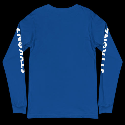 Men's Graffiti Long Sleeve Tee White Stykonz Tag | Hip-Hop Streetwear Tee