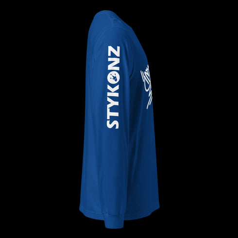 Men's Graffiti Long Sleeve Tee White Stykonz Tag | Hip-Hop Streetwear Tee