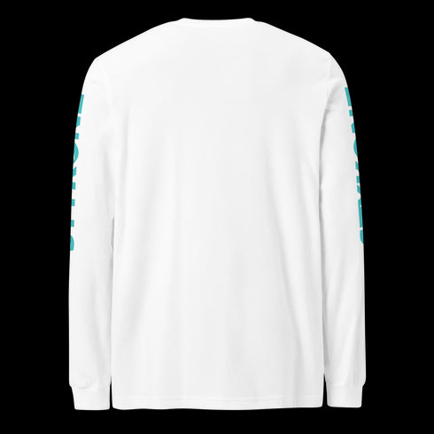 Men's Graffiti Long Sleeve Tee Turquoise Scriptkonz | Hip-Hop Streetwear Tee