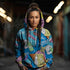 Women’s Graffiti AOP Hoodie – 90’s Elements Throw Ups and Tags | Hip - Hop Streetwear Hoodie - Stykonz Graffiti Streetwear