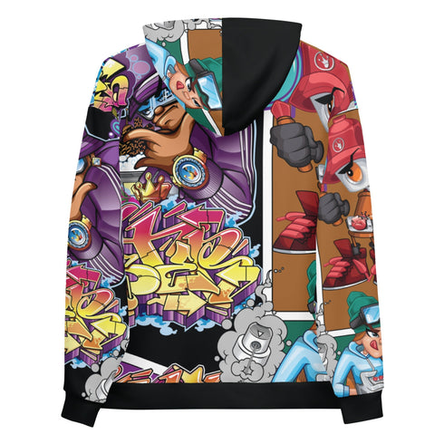 Women’s Graffiti AOP Hoodie – Comic Stykonz 1 | Hip - Hop Streetwear Hoodie - Stykonz Graffiti Streetwear