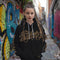 Women’s Graffiti AOP Hoodie – Gold Scriptkonz | Hip - Hop Streetwear Hoodie - Stykonz Graffiti Streetwear