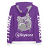 Women’s Graffiti AOP Hoodie – Purple Scriptkonz | Hip - Hop Streetwear Hoodie - Stykonz Graffiti Streetwear