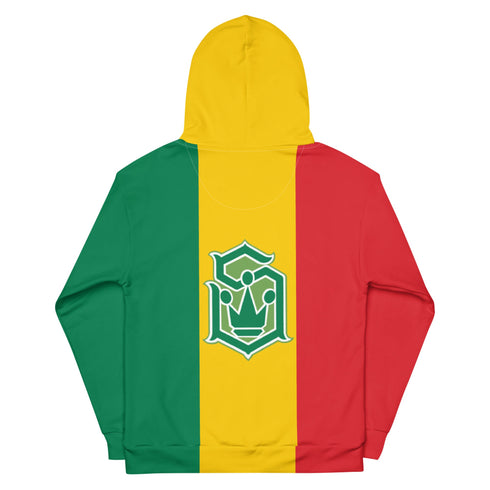 Women’s Graffiti AOP Hoodie – Rasta S - Kingz Crown Calli - Graff | Hip - Hop Streetwear Hoodie - Stykonz Graffiti Streetwear