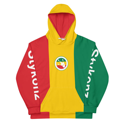 Women’s Graffiti AOP Hoodie – Rasta S - Kingz Crown Calli - Graff | Hip - Hop Streetwear Hoodie - Stykonz Graffiti Streetwear