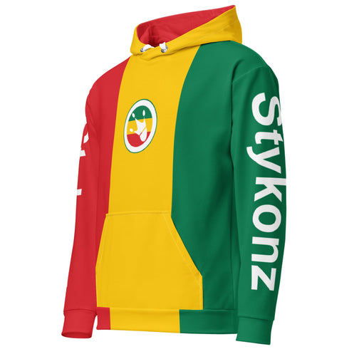 Women’s Graffiti AOP Hoodie – Rasta S - Kingz Crown Calli - Graff | Hip - Hop Streetwear Hoodie - Stykonz Graffiti Streetwear