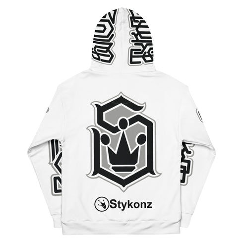 Women’s Graffiti AOP Hoodie – Stykonz BW Style - Master Tag | Hip - Hop Streetwear Hoodie - Stykonz Graffiti Streetwear