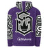 Women’s Graffiti AOP Hoodie – Stykonz Purple Style Master Tag | Hip - Hop Streetwear Hoodie - Stykonz Graffiti Streetwear