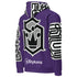 Women’s Graffiti AOP Hoodie – Stykonz Purple Style Master Tag | Hip - Hop Streetwear Hoodie - Stykonz Graffiti Streetwear