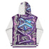Women’s Graffiti AOP Hoodie – Stykonz Purple Wildstyle | Hip - Hop Streetwear Hoodie - Stykonz Graffiti Streetwear
